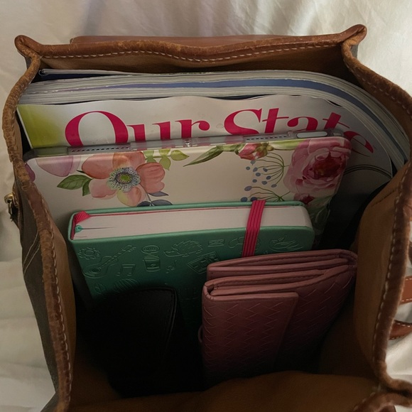 CELINE Vintage Macadam Backpack with Side Zipper Pocket and Single Magnetic Flap - Picture 14 of 16